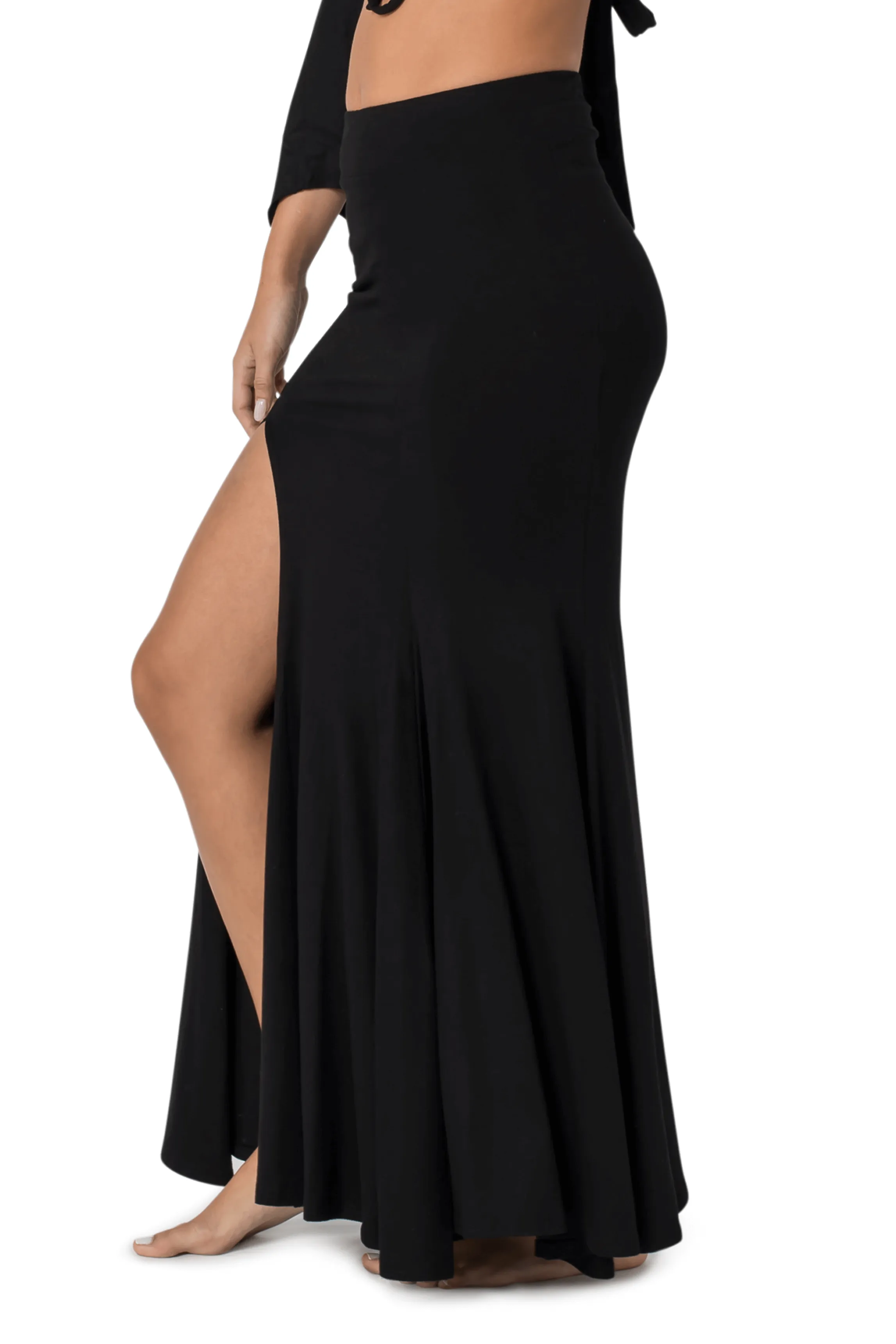 MIRMADE MAXI SLIT SKIRT