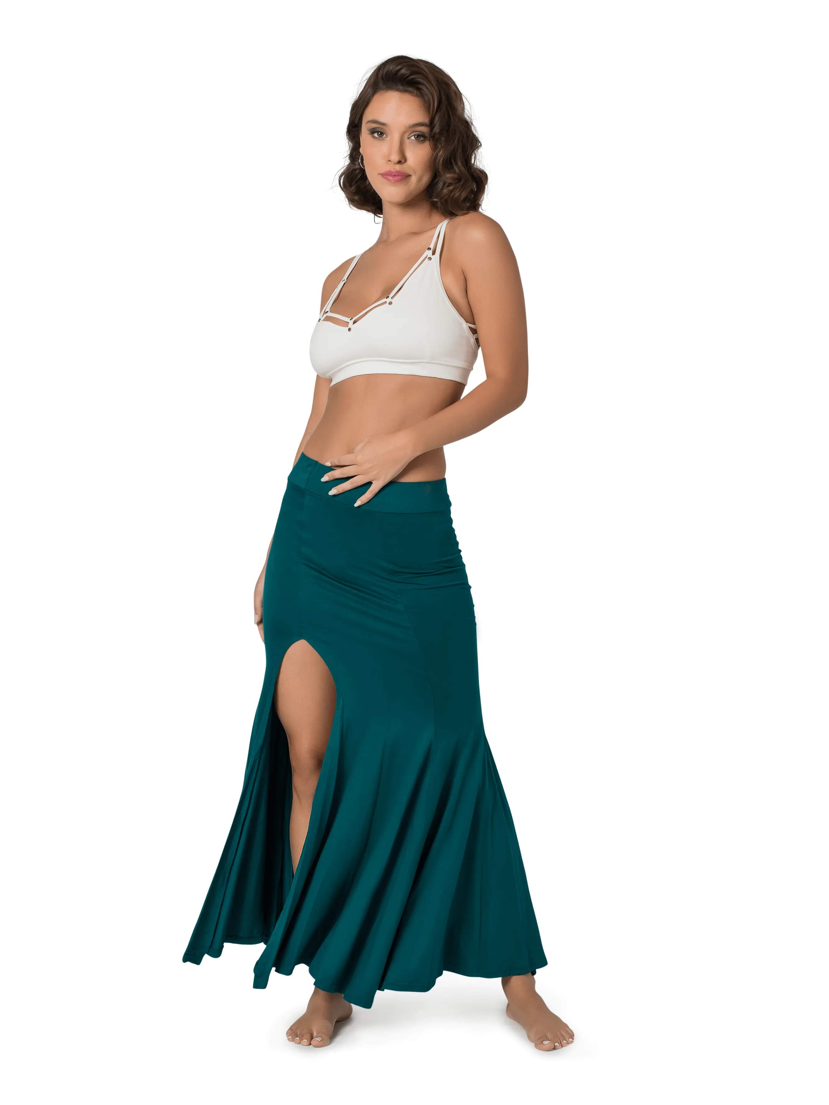 MIRMADE MAXI SLIT SKIRT