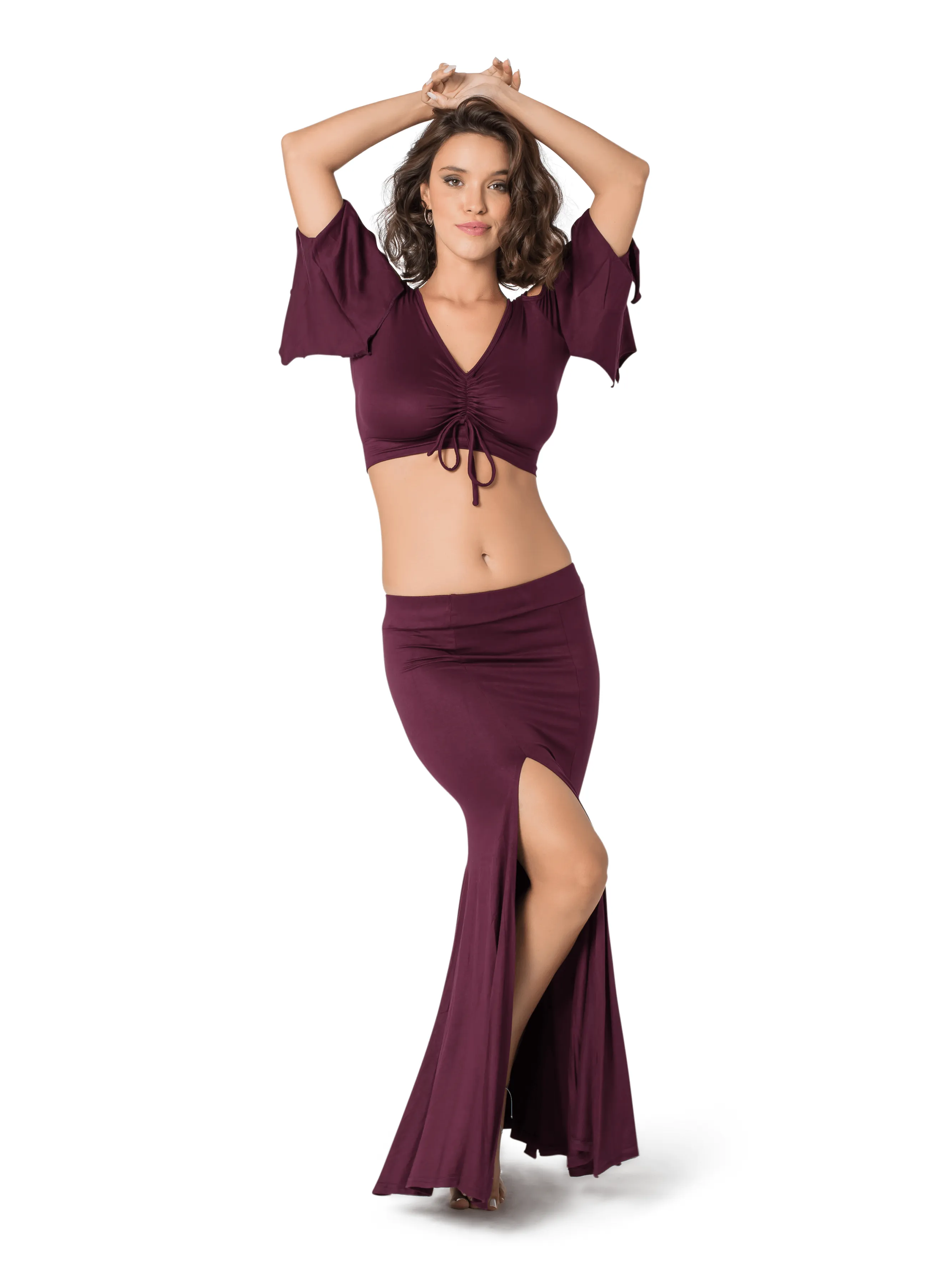 MIRMADE MAXI SLIT SKIRT