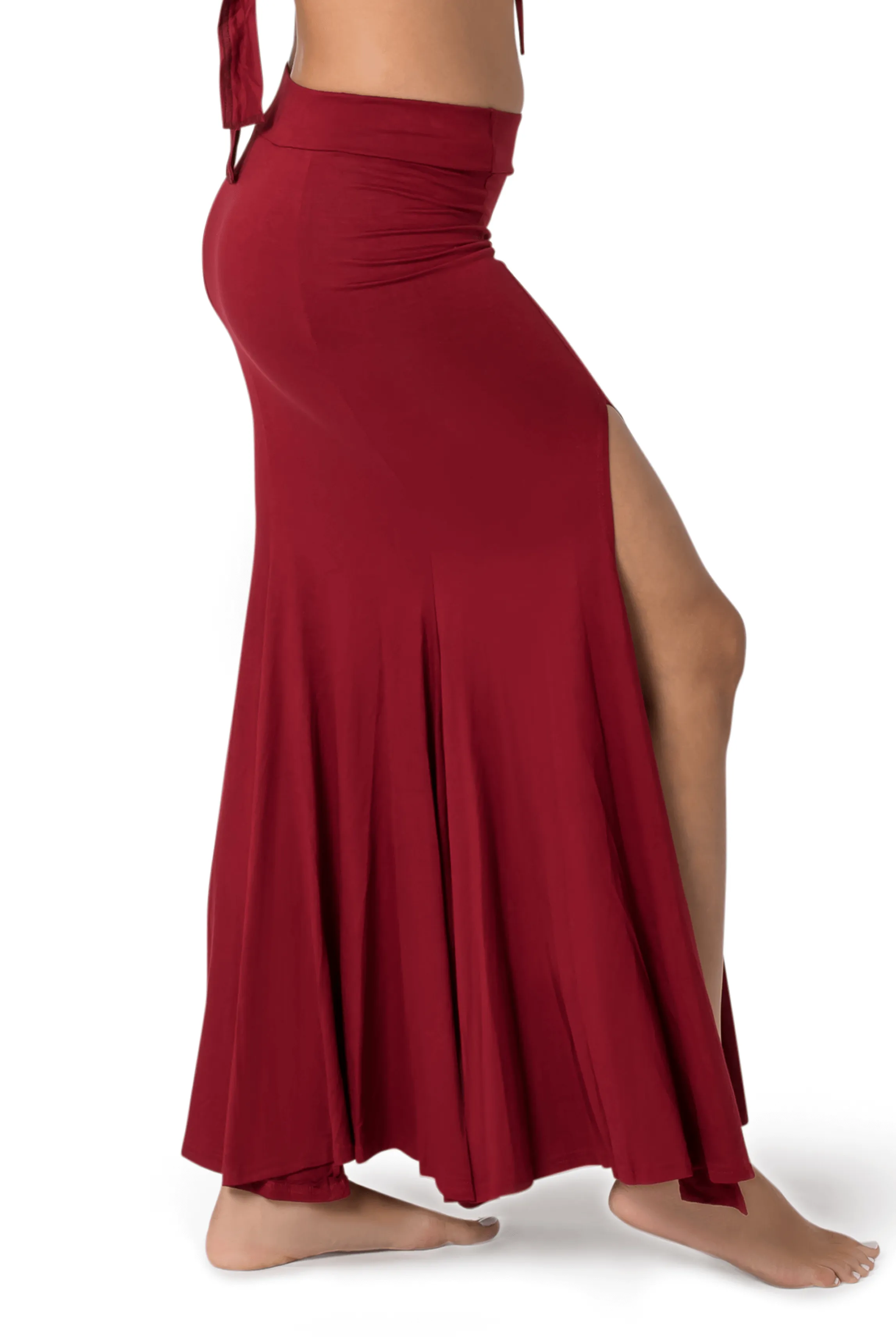 MIRMADE MAXI SLIT SKIRT