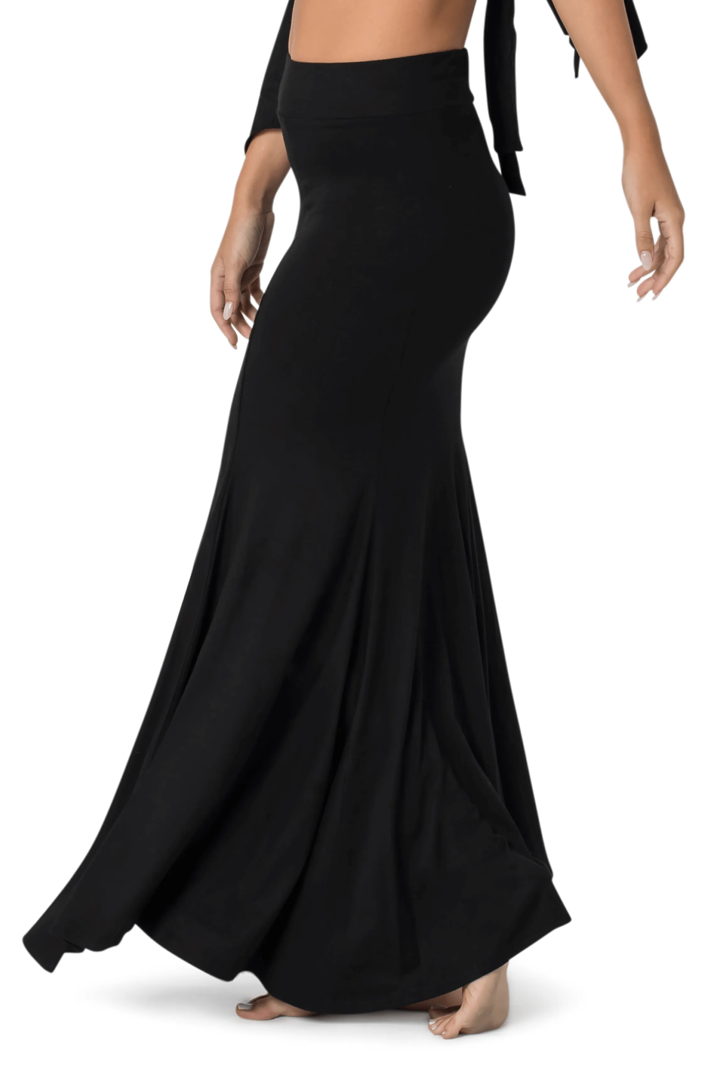 MIRMADE MAXI SLIT SKIRT