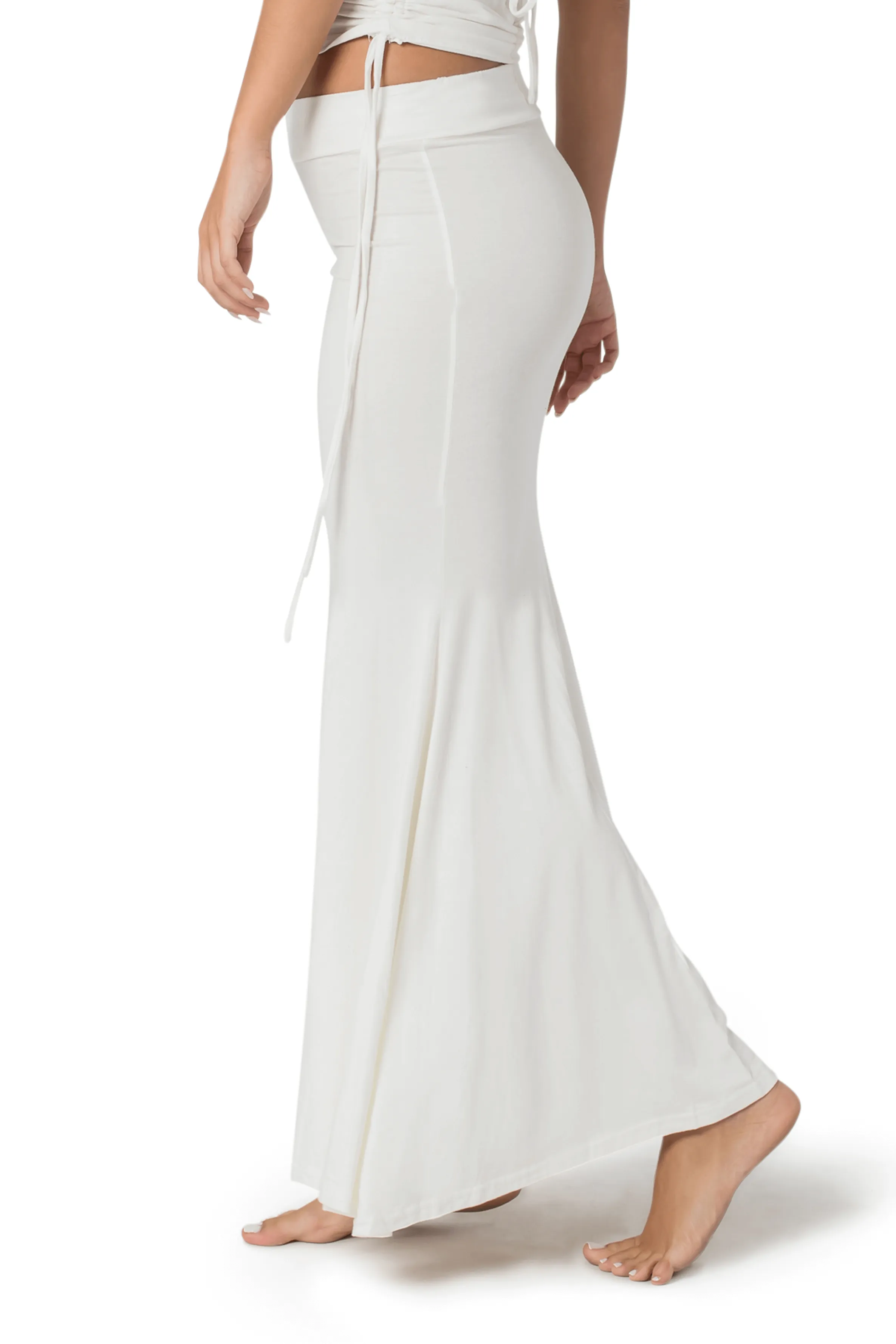 MIRMADE MAXI SLIT SKIRT