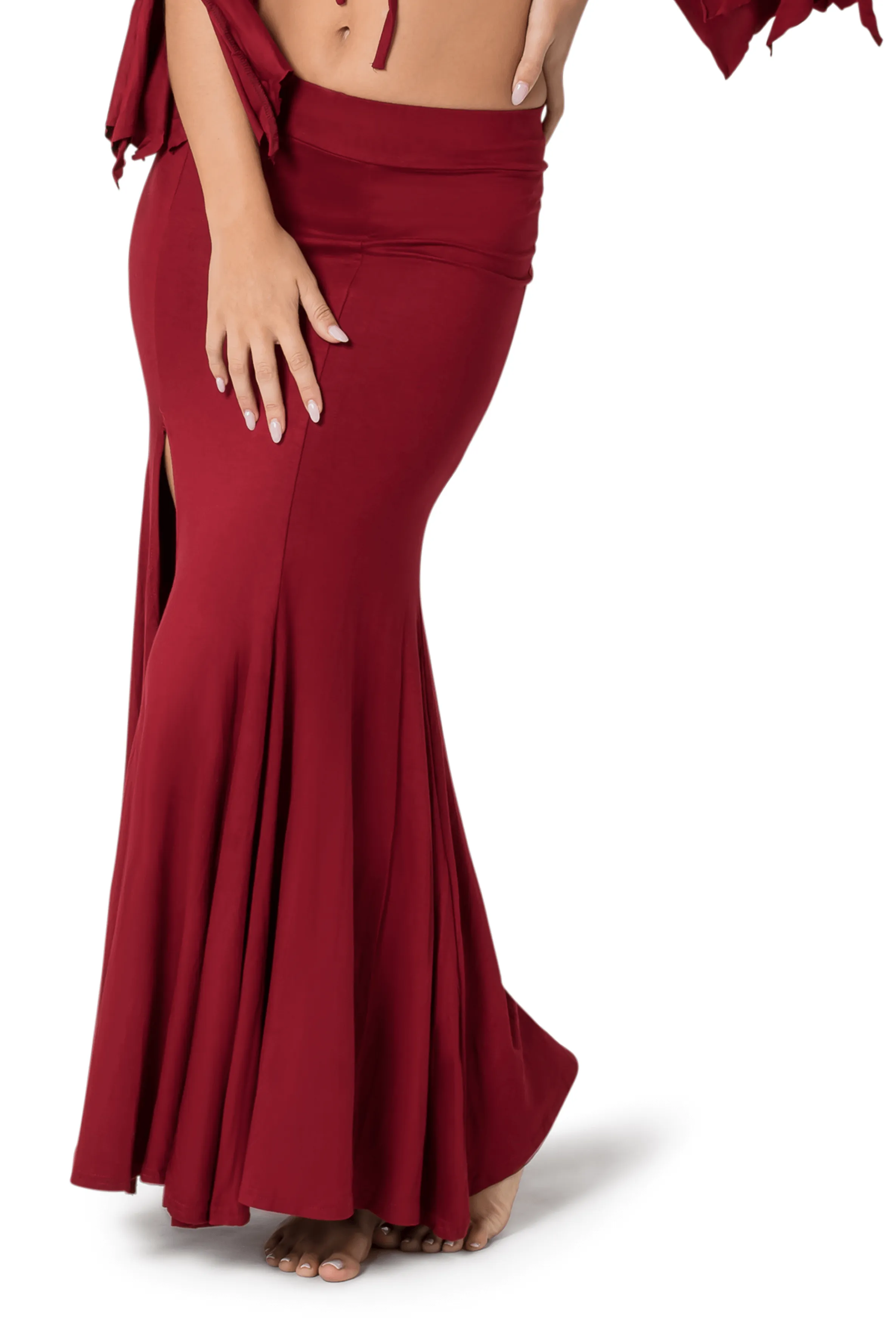 MIRMADE MAXI SLIT SKIRT
