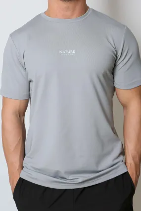 NTB Aktif Takma Kol Standart Performans T-Shirt Silver