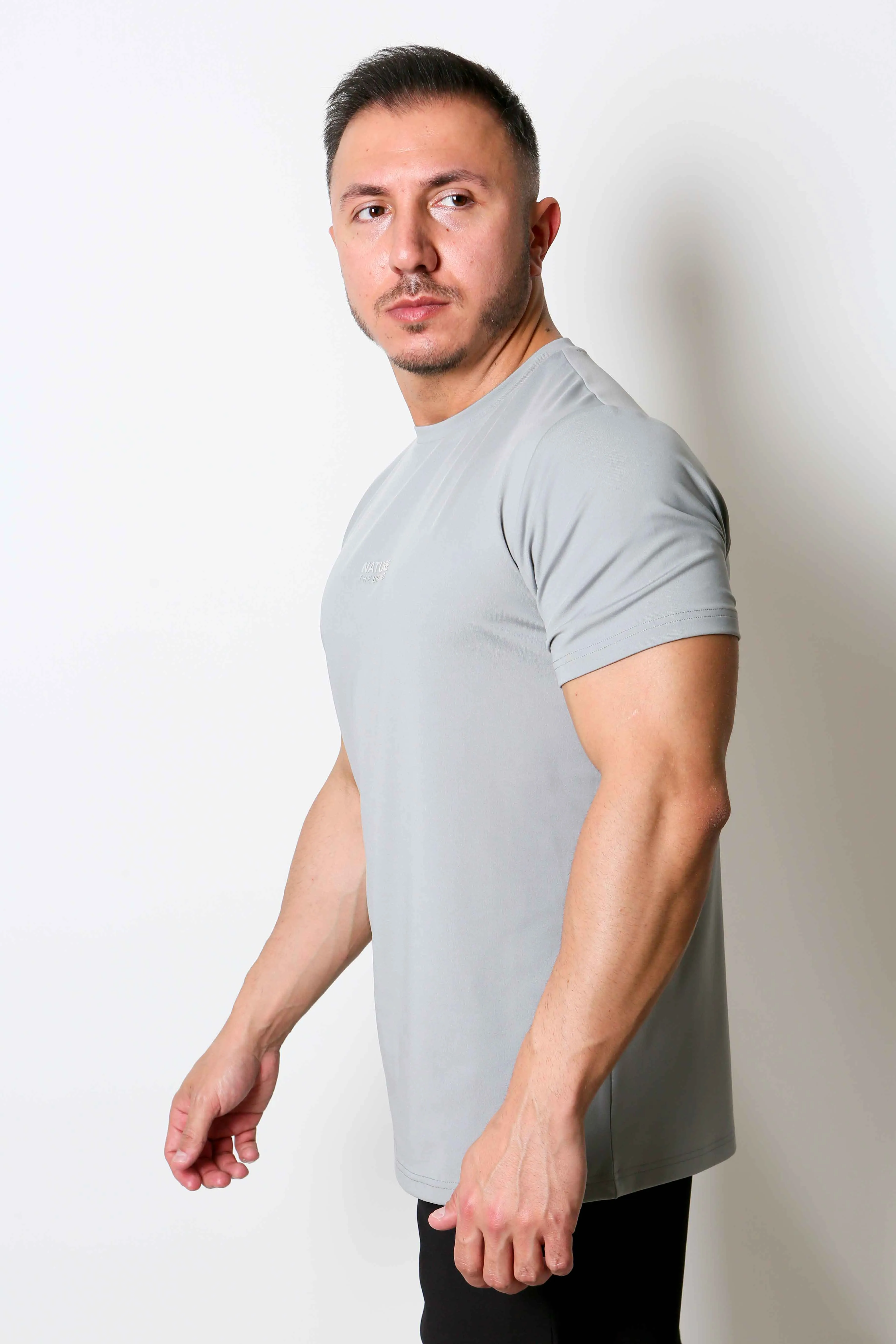 NTB Aktif Takma Kol Standart Performans T-Shirt Silver