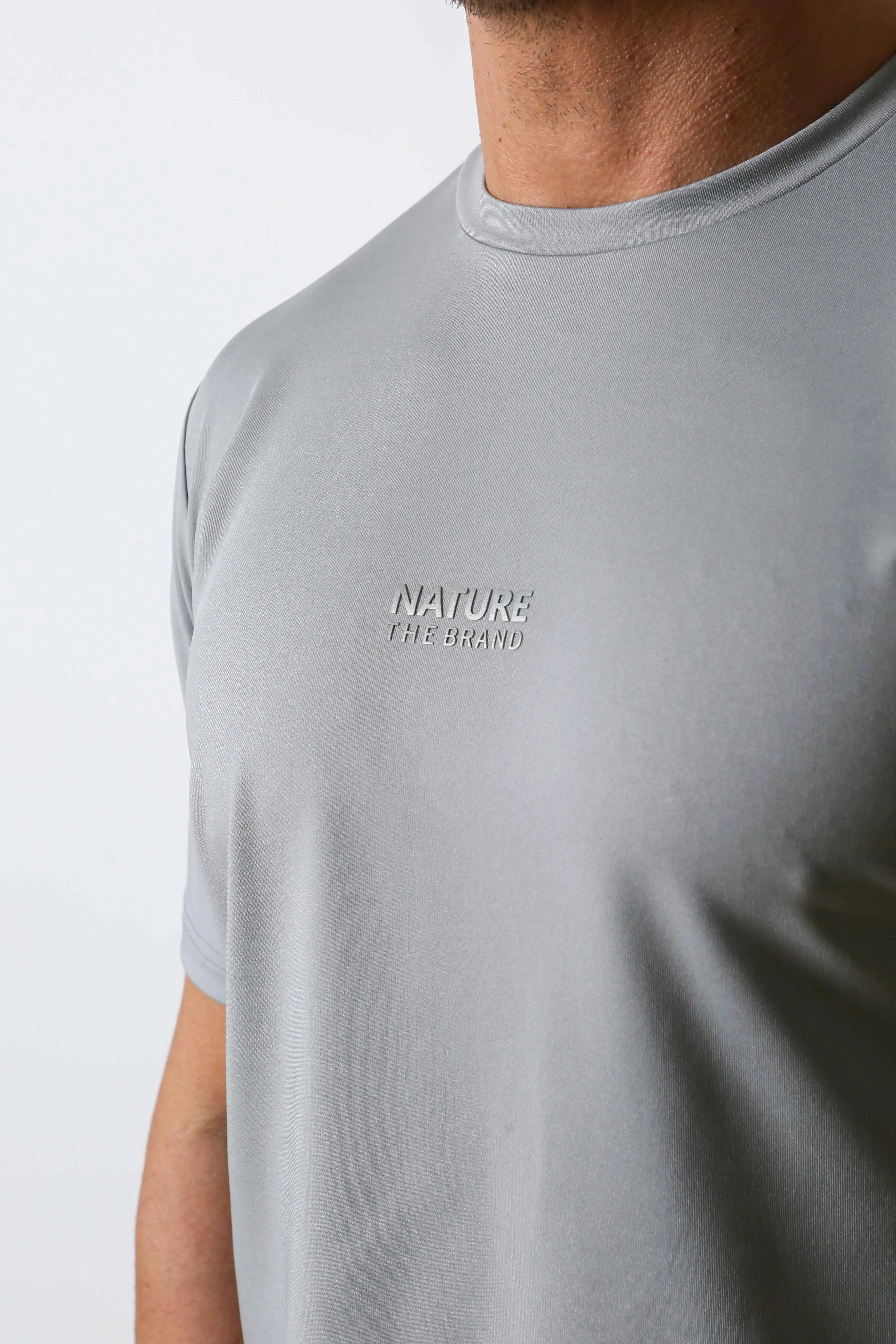 NTB Aktif Takma Kol Standart Performans T-Shirt Silver