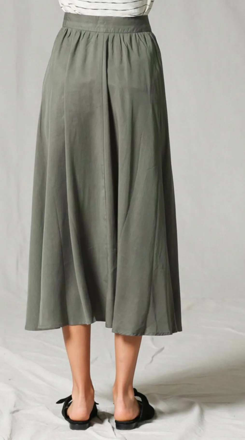 Olive Maxi Skirt