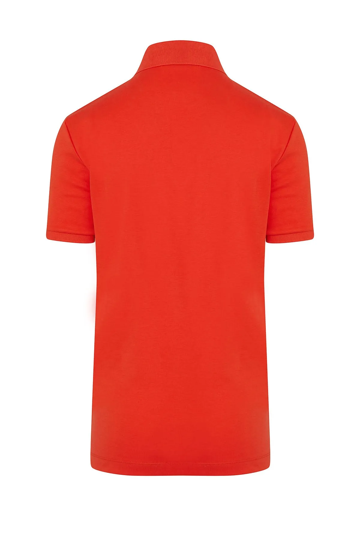Regular Fit Cotton Orange Polo T-Shirt