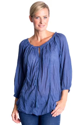 Samara Top in Denim