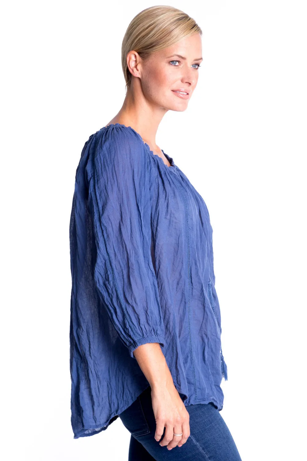 Samara Top in Denim
