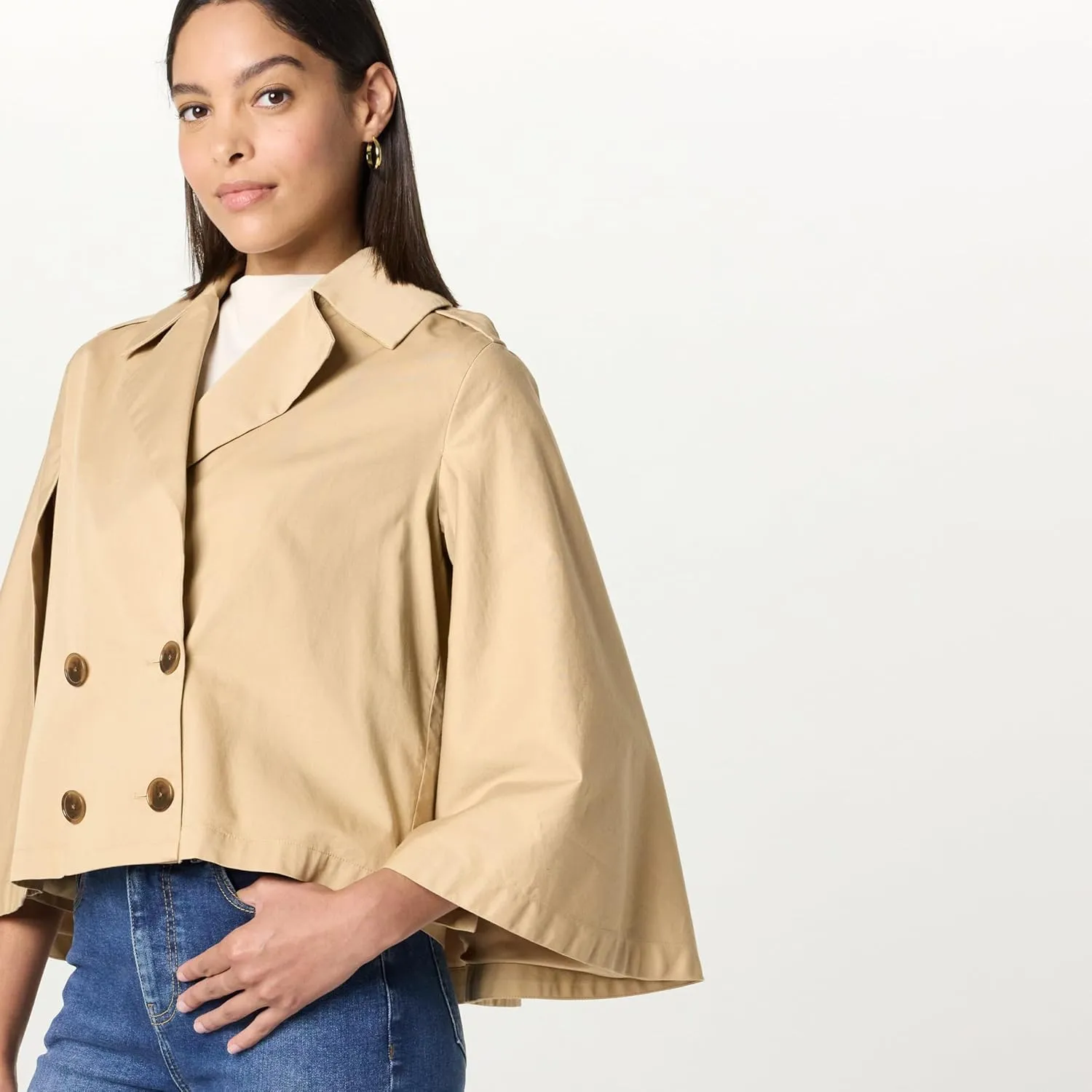 The Drop Women's Hayes Cropped Trench