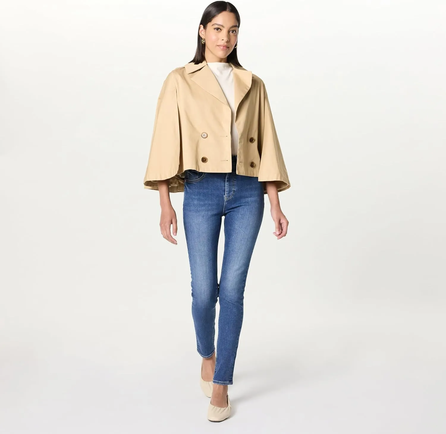 The Drop Women's Hayes Cropped Trench