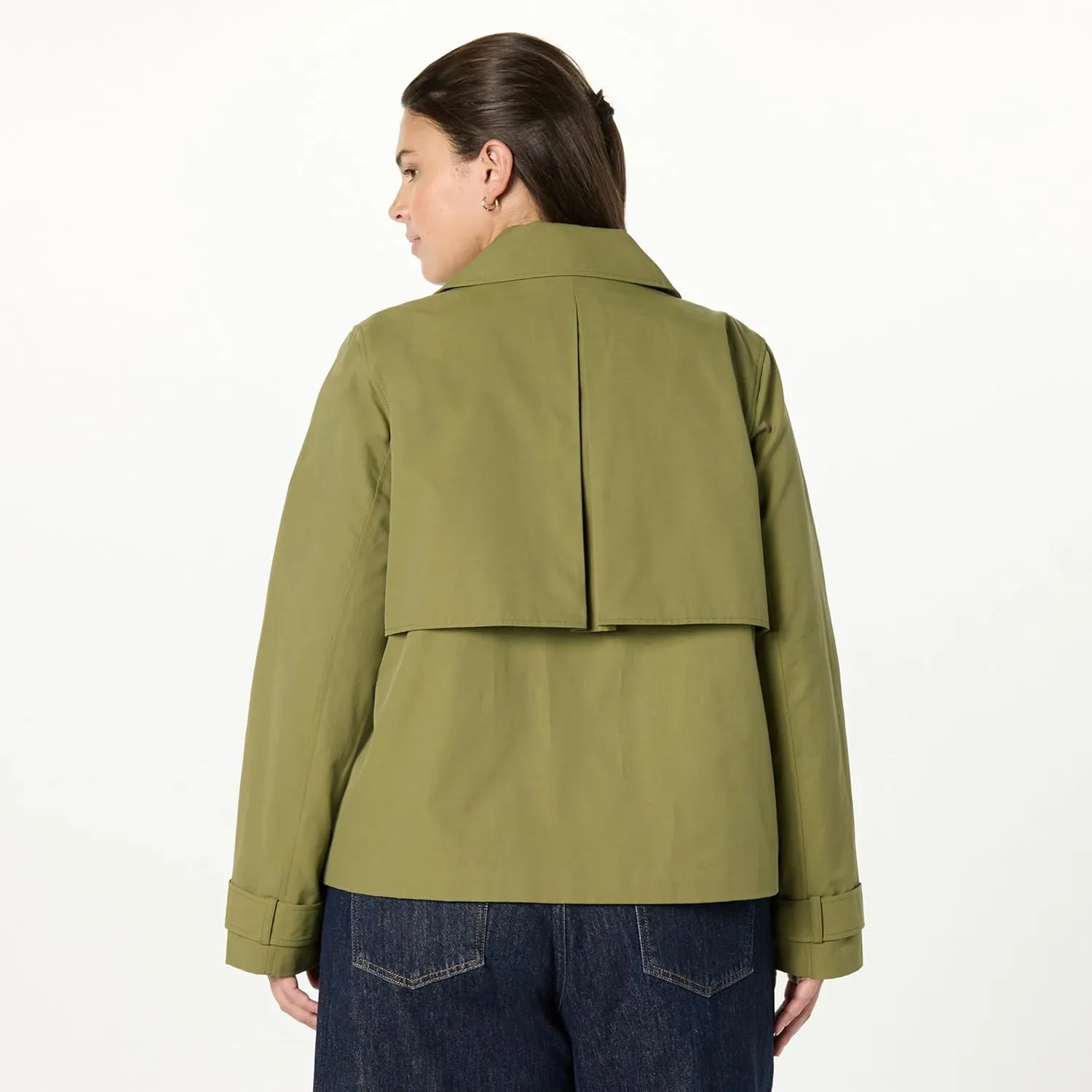 The Drop Women's Plus Size Mara Cropped Trench