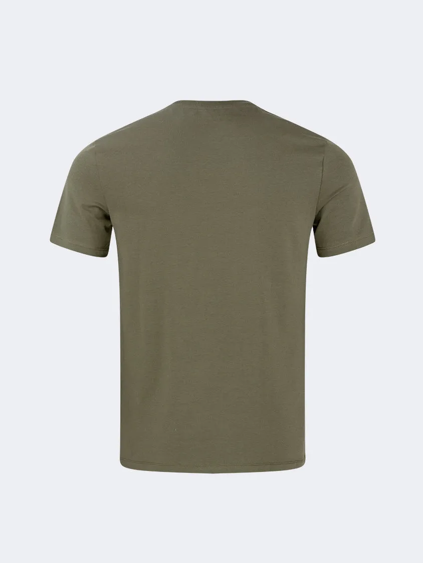 Top Ten Plain Men Lifestyle T-Shirt Olive