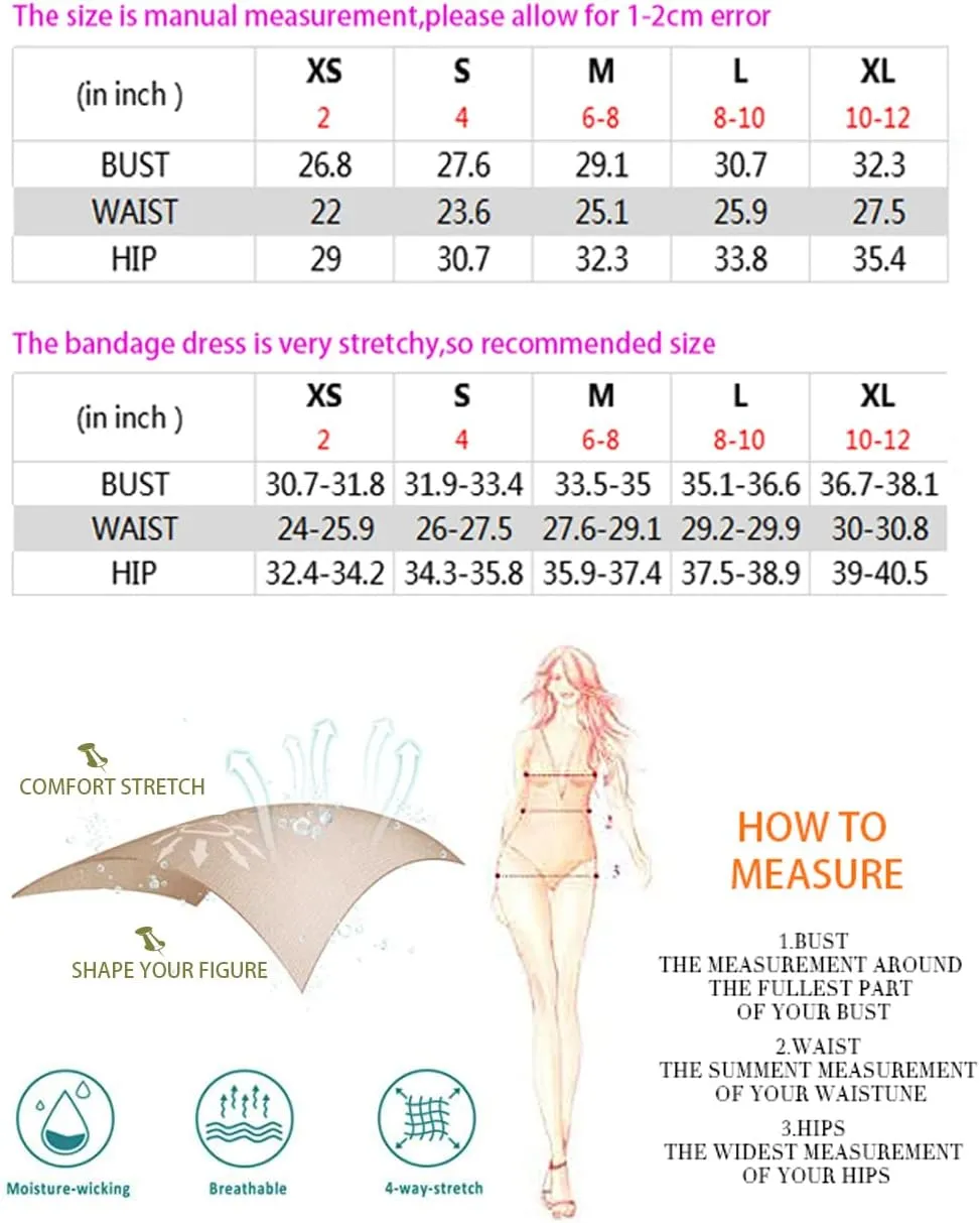 UONBOX Women's Elegant Strapless Feather Fashion Bodycon Bandage Tube Dress