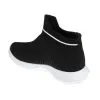 Venettini Mars Black Knit with White Line Sock Shoes