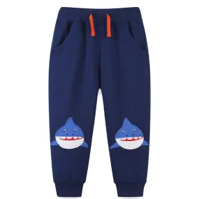 Whale Cartoon Kids Boys Pants: Playful Fashion