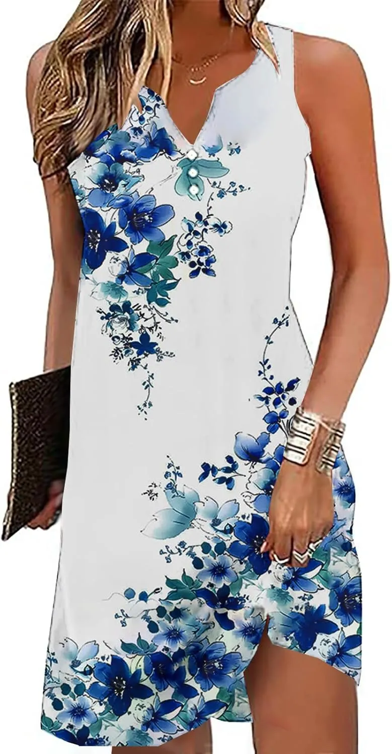 Women Dresses Casual Exotic Boho Waist-Length Trendy Dress Elegant Midi Dress Retro Sexy Beach Wedding Guest Dress