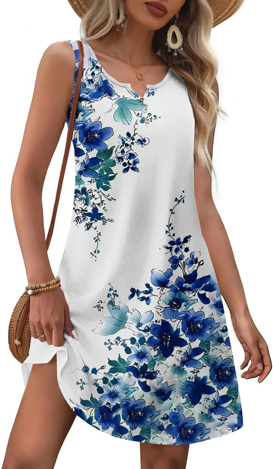 Women Dresses Casual Exotic Boho Waist-Length Trendy Dress Elegant Midi Dress Retro Sexy Beach Wedding Guest Dress