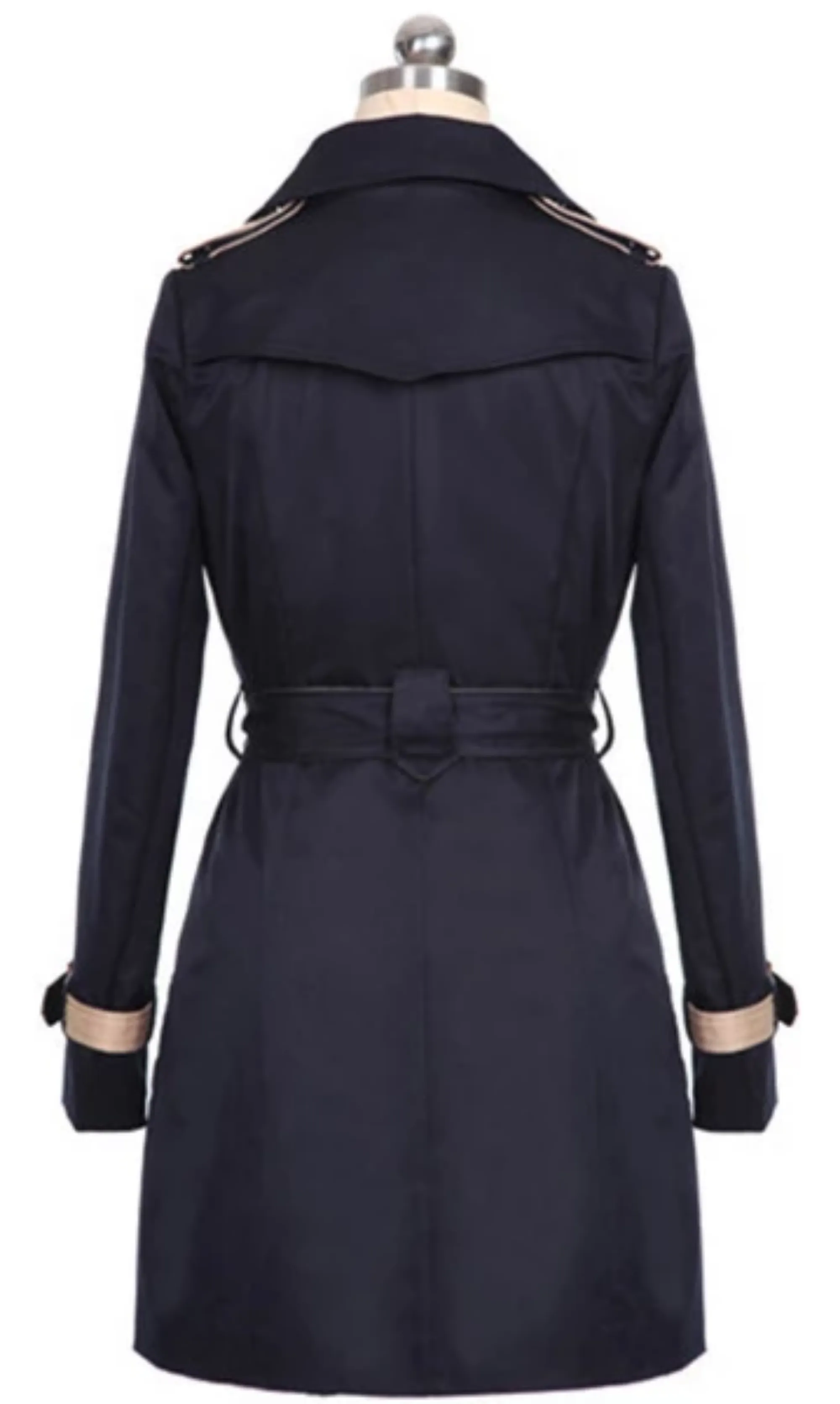 Women's Autumn Casual Slim Long-Sleeved Trench With Belt