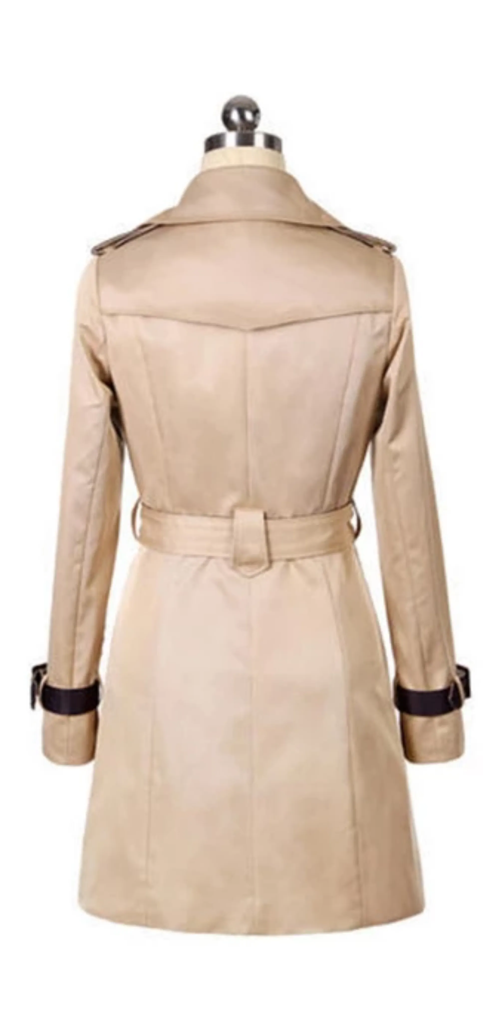 Women's Autumn Casual Slim Long-Sleeved Trench With Belt