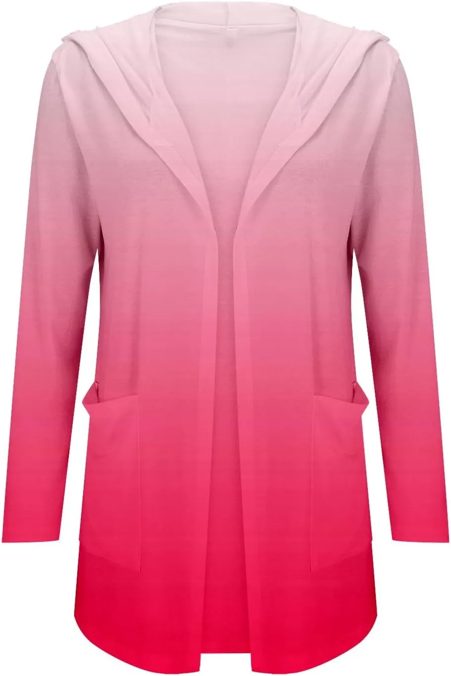 Womens Cardigans 2024 Summer Lightweight Long Sleeve with Pockets Plus Size Casual Loose Thin Open Front Cardigan