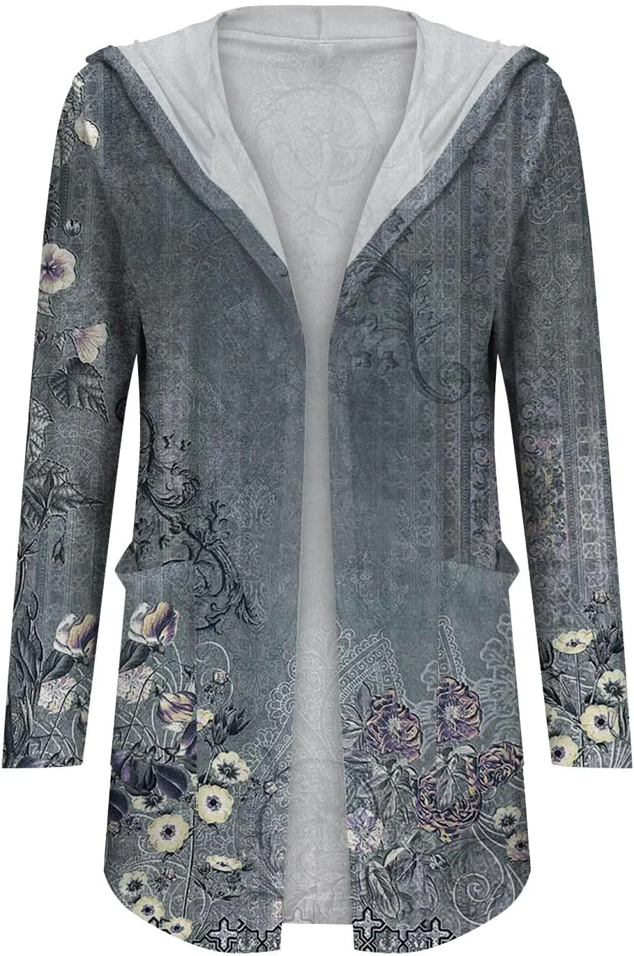 Womens Cardigans Summer Lightweight Long Sleeve with Pocket 2024 Plus Size Casual Fashion Thin Open Front Cardigan