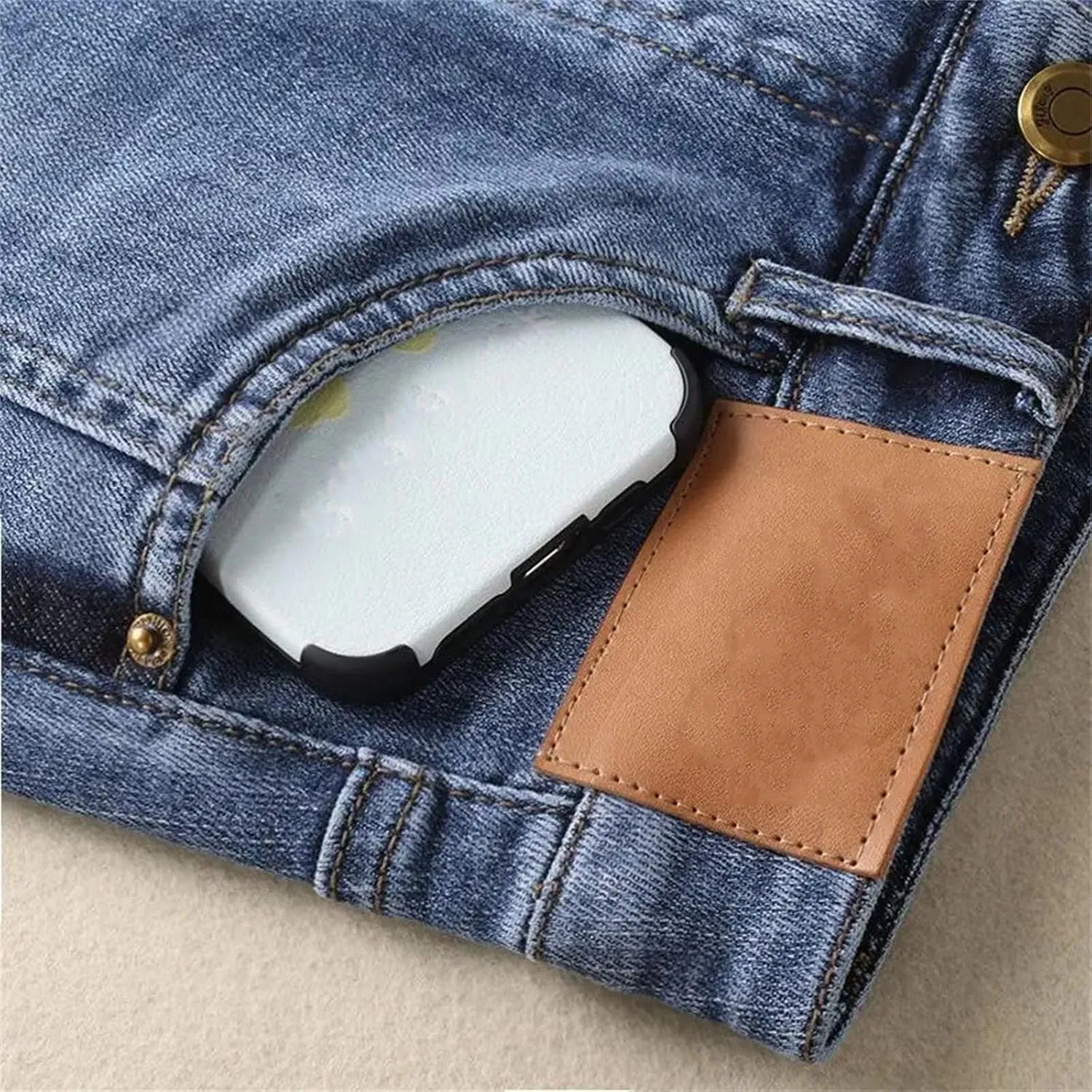 Women's Korean Casual High Waist Denim Skirt Summer Casual All Match Pockets Spliced Bag Hip Skirt