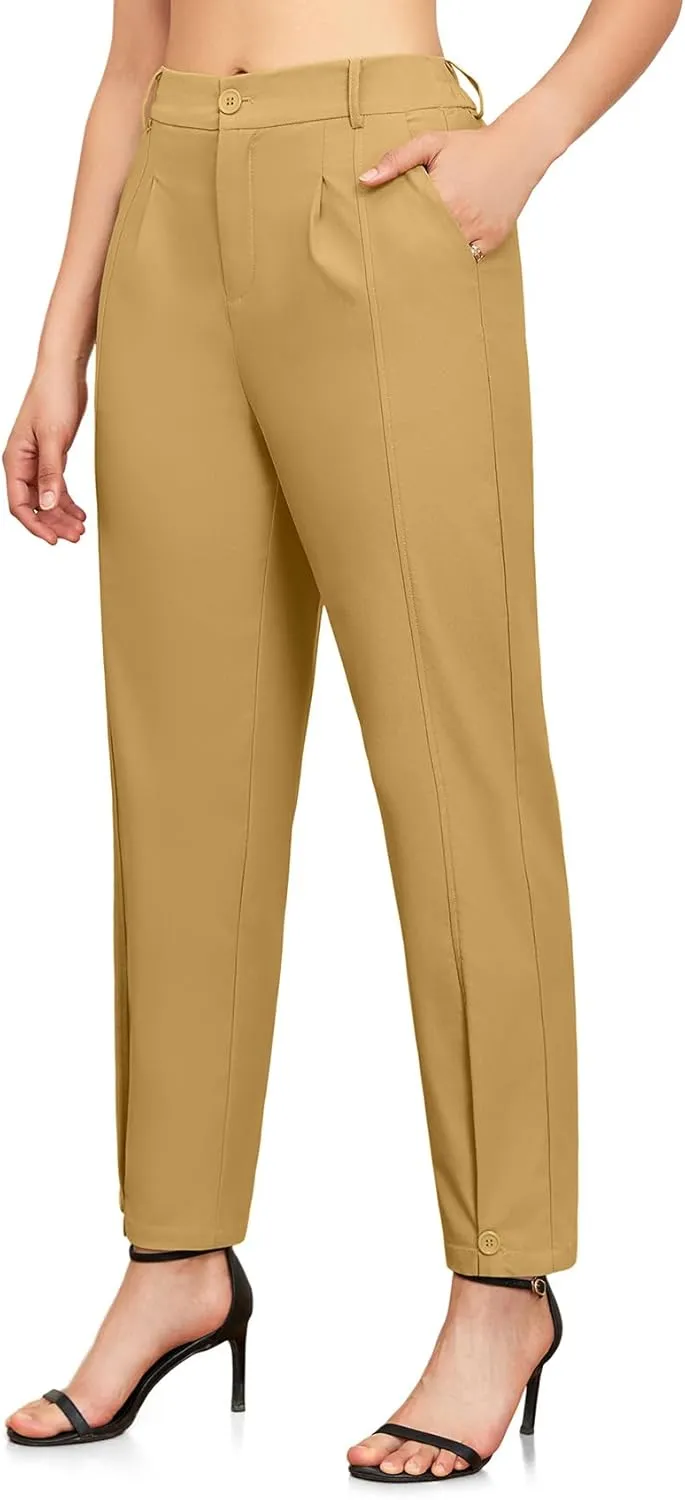 Womens Trendy and Stylish High Waisted Pants Work Pants Or Casual Wear Trousers Ankle Length Trousers