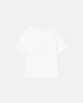 Wren - Embroidered Cotton-Jersey T-Shirt - Off White
