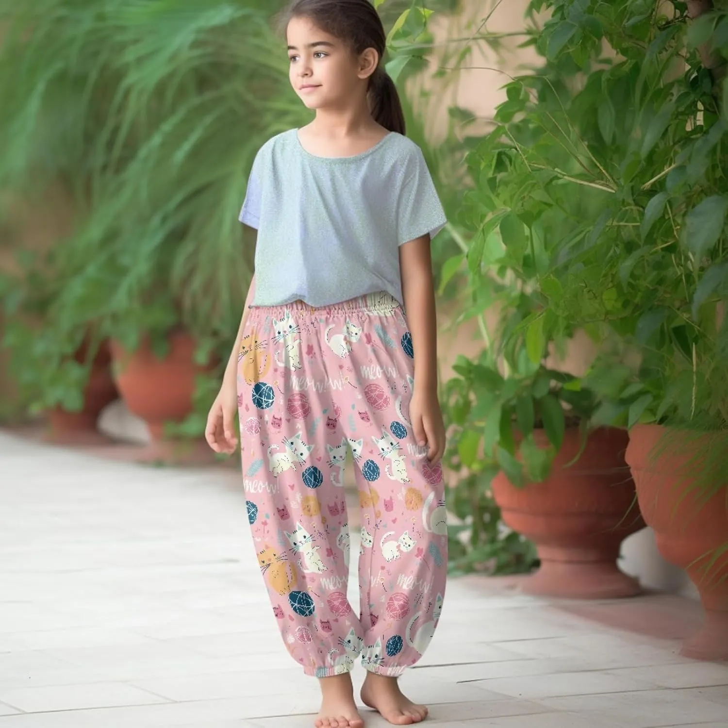 Xhuibop Harem Pants Baggy Comfortable Yoga Trousers Hip Hop Pants