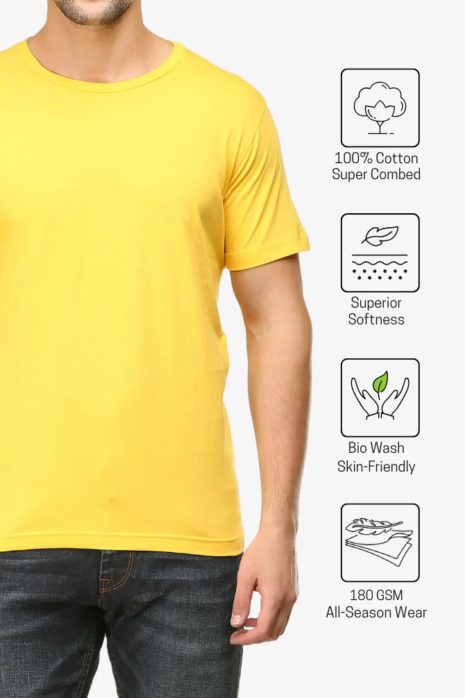 Yellow T-shirt for men