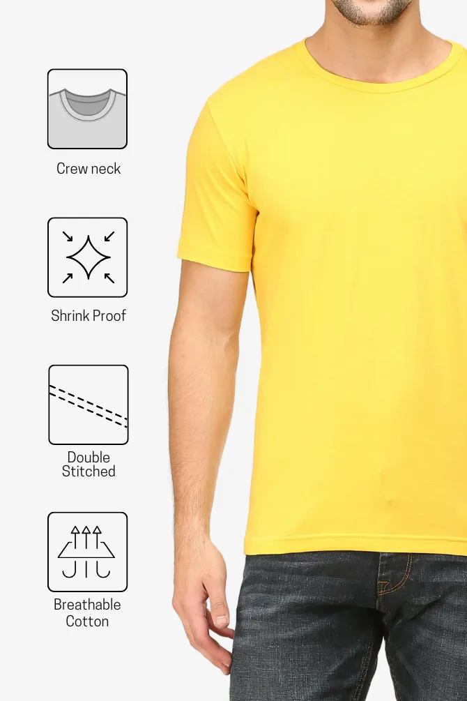 Yellow T-shirt for men