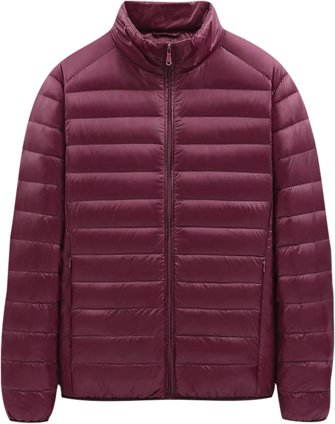 Ymosrh Mens Jackets Down Cotton Jacket Light and Thin Stand Collar Loose Large Casual Jacket